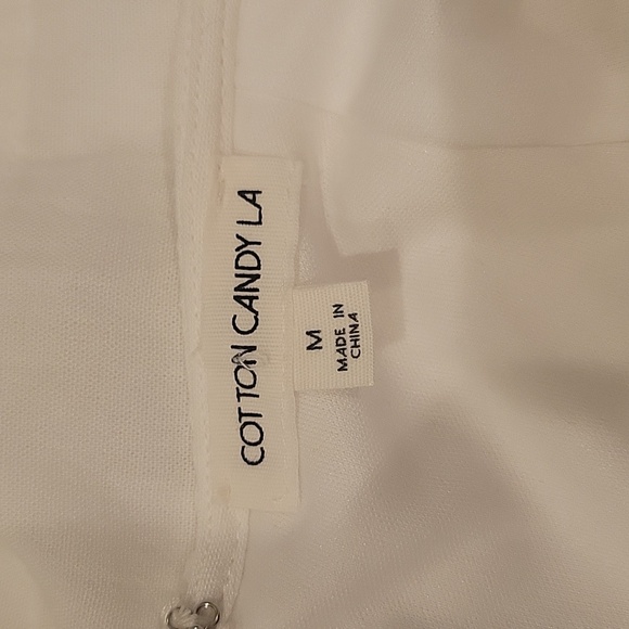 Little White Dress: Spaghetti Strap Tie-Back Mini - Picture 5 of 5